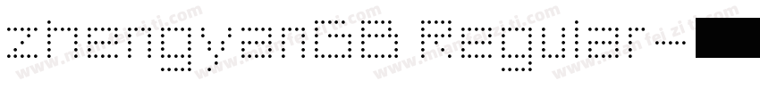 zhengyanGB Regular字体转换